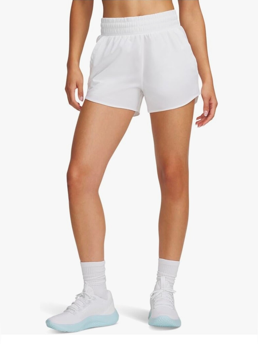 Under Armour Women’s White Loose Athletic Shorts Large NWT Running Workout